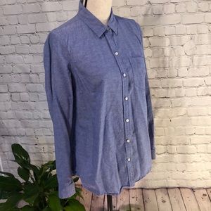 Old Navy Button Down Blue Shirt Size Medium